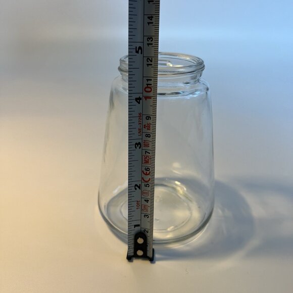 GEMCO Vintage Glass Sugar Syrup Dispenser w/ Retro Pink Plastic Lid and Handle - Picture 8 of 8